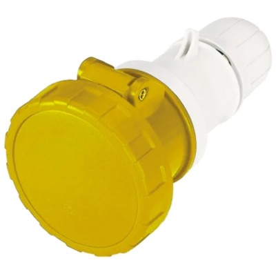 Scame Cable Mount Industrial Power Connector 63A 110V IP66, IP67, 2P+PE Thermoplastic Optima Series 318.6340