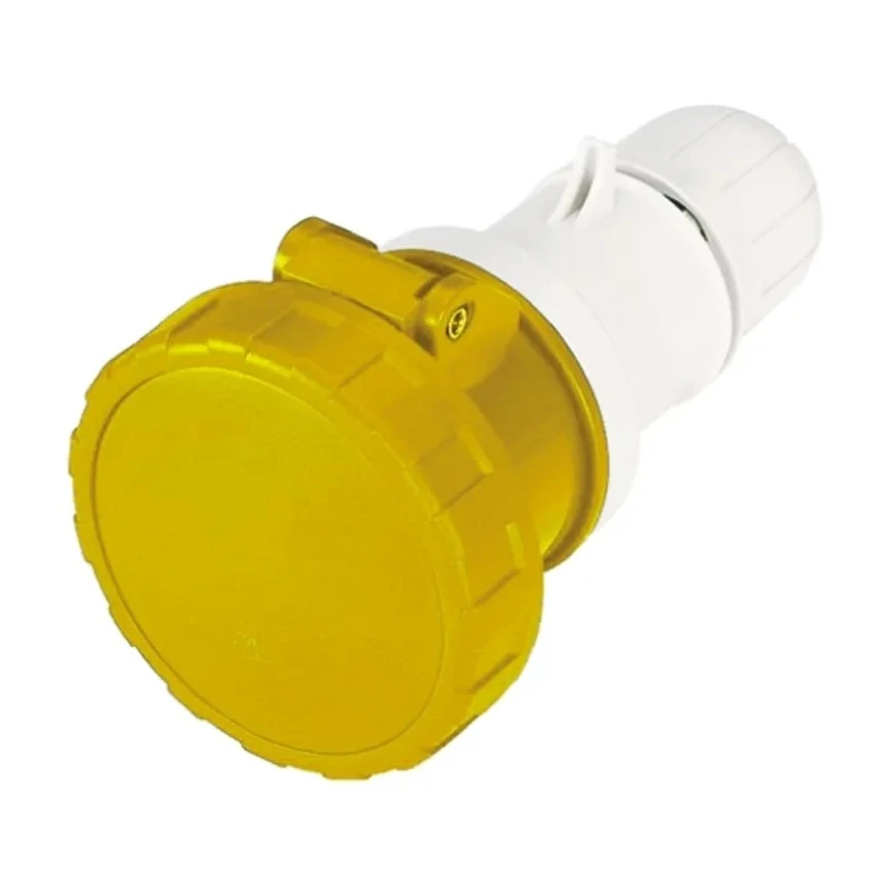 Scame Cable Mount Industrial Power Connector 63A 110V IP66, IP67, 2P+PE Thermoplastic Optima Series 318.6340