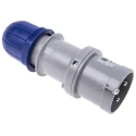 Scame Blue IP44 Cable Mount 2P+E Straight Industrial Power Connector 32A 230V IP44 