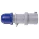 Scame Blue IP44 Cable Mount 2P+E Straight Industrial Power Connector 32A 230V IP44 