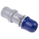 Scame Blue IP44 Cable Mount 2P+E Straight Industrial Power Connector 32A 230V IP44 
