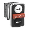 Schneider Electric Harmony XB4 Series Push Button Switch Spring Return Panel Mount 22 mm Cutout 2 NO 1 NC 600 V XB4BA711237