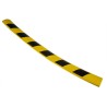 RS PRO Black, Yellow Straight Impact Protector, Nitrile Rubber 750 mm x 60 mm x 10 mm 724-9798
