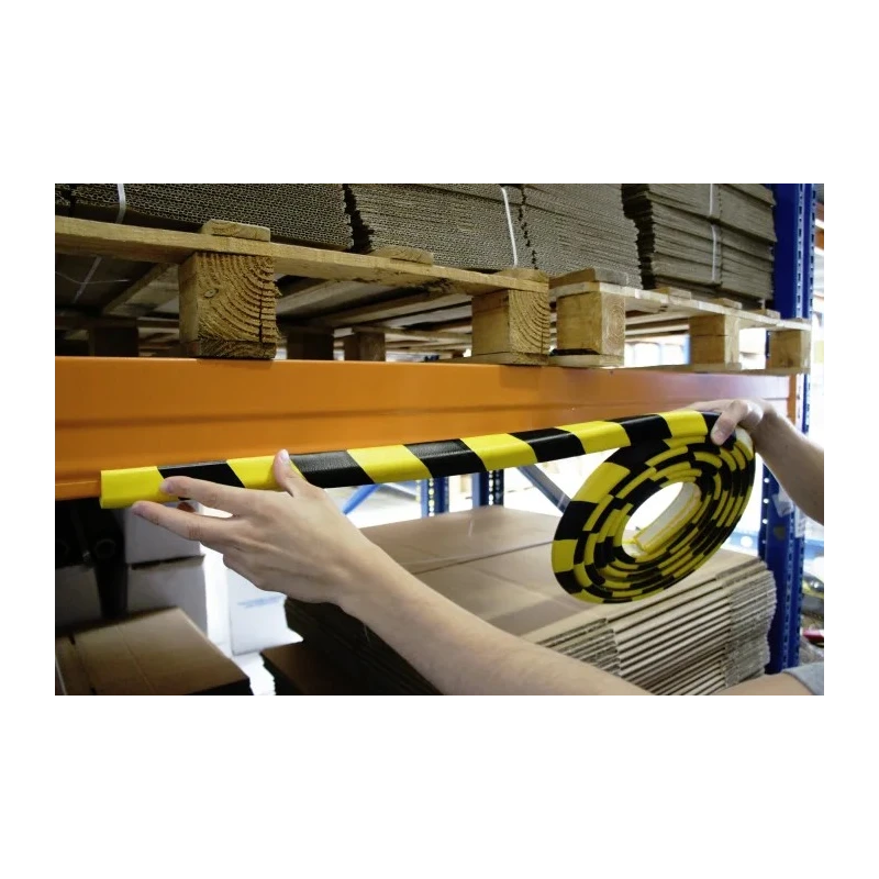 RS PRO Black Yellow Nitrile Rubber Corner Impact Protector 5 m Length 30 mm Width 8 mm Thickness 724-9782