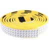 RS PRO Black Yellow Straight Impact Protector 5m Length 60mm Width Nitrile Rubber 10mm Thickness 724-9808