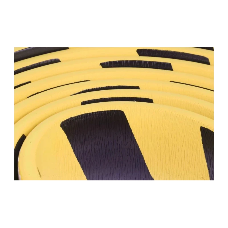 RS PRO Black Yellow Straight Impact Protector 5m Length 60mm Width Nitrile Rubber 10mm Thickness 724-9808