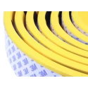 RS PRO Black Yellow Straight Impact Protector 5m Length 60mm Width Nitrile Rubber 10mm Thickness 724-9808