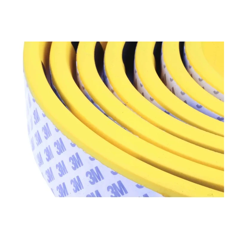 RS PRO Black Yellow Straight Impact Protector 5m Length 60mm Width Nitrile Rubber 10mm Thickness 724-9808