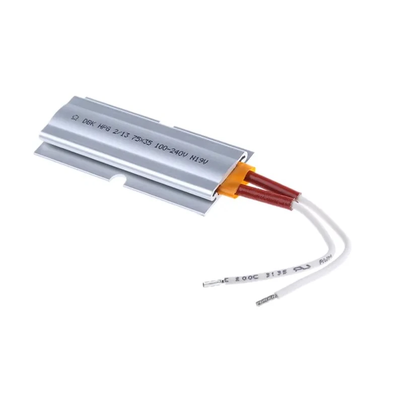 DBK Enclosures Heating Element Enclosure Heating Element Self Regulating PTC Heater 100 mm Length 75 HPG-2/13-75X35-100-240