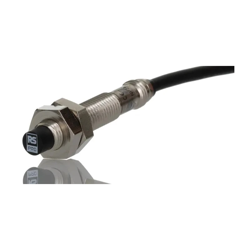 RS PRO Threaded Barrel Inductive Proximity Sensor M8 x 1, NPN Output, 30 V DC, 200mA, 2.5 mm Detection 164-6098