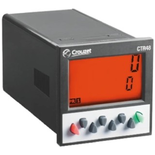 Crouzet 6 Digit Counter with Backlit LCD Display, Manual Reset, Series CTR48 CTR48