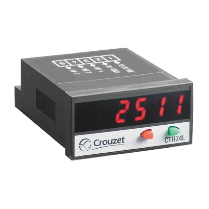 Crouzet 6 Digit Manual Reset Counter with 8 mm LED Digit Height CTR24L