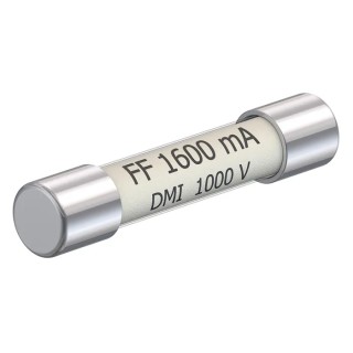 Staubli Cartridge Fuse 1.6A FF, 6.3 x 32 mm, 1kV AC, Microfuse, 10mm Diameter, 38mm Length 69.0013