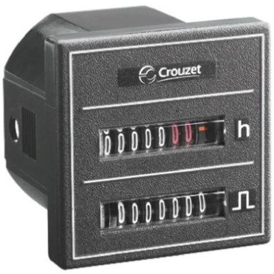 Crouzet Panel Mount Mechanical 7-Digit Hour Meter 30V AC 4mm Digit Height CMM48