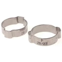 RS PRO Stainless Steel Hex Head O Clip Hose & Jubilee Clip 8mm Width 20-23mm ID 726-3611