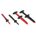 Fluke Industrial Test Lead Kit 10A, Straight to Right Angle Connectors, 1.6m Lead Length, CAT III CAT IV TL220-1