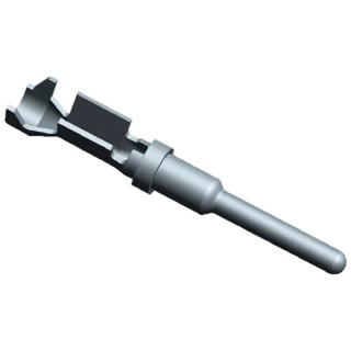 TE Connectivity AMPSEAL 16 Series Male Crimp Terminal 20 AWG Min, 18 AWG Max, Copper Alloy, Nickel Plated 1924463-3