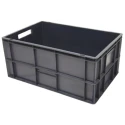 RS PRO 60L Grey Polypropylene Euro Container 600 mm x 400 mm x 270 mm 725-9170