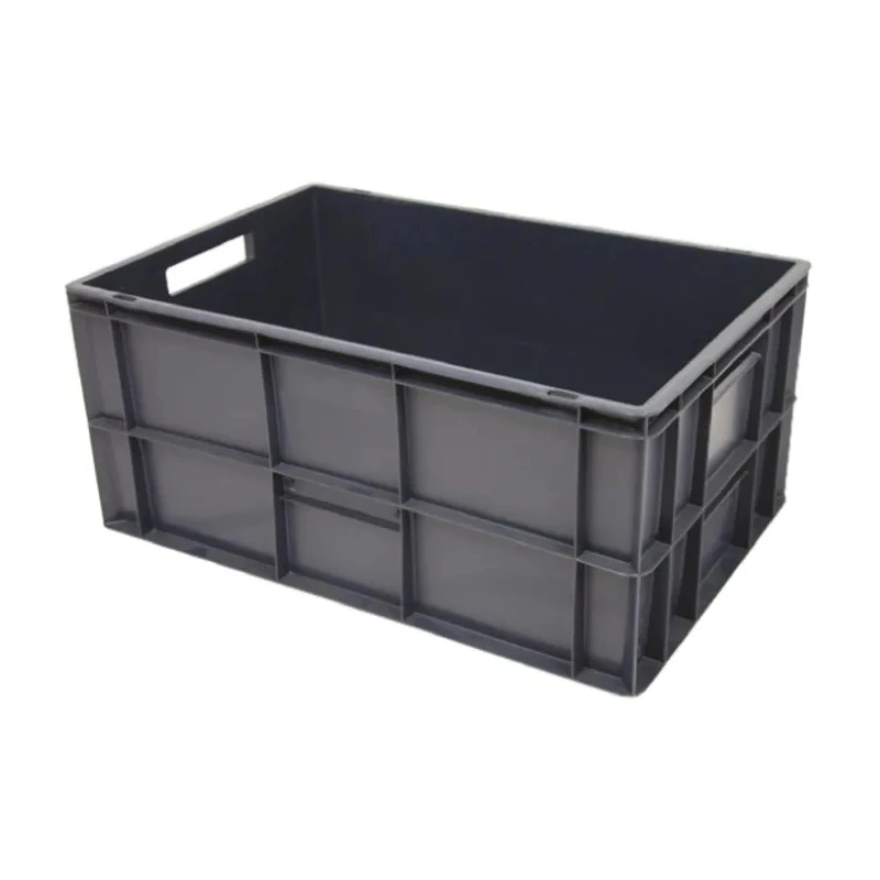 RS PRO 60L Grey Polypropylene Euro Container 600 mm x 400 mm x 270 mm 725-9170