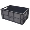RS PRO 60L Grey Polypropylene Euro Container 600 mm x 400 mm x 270 mm 725-9170