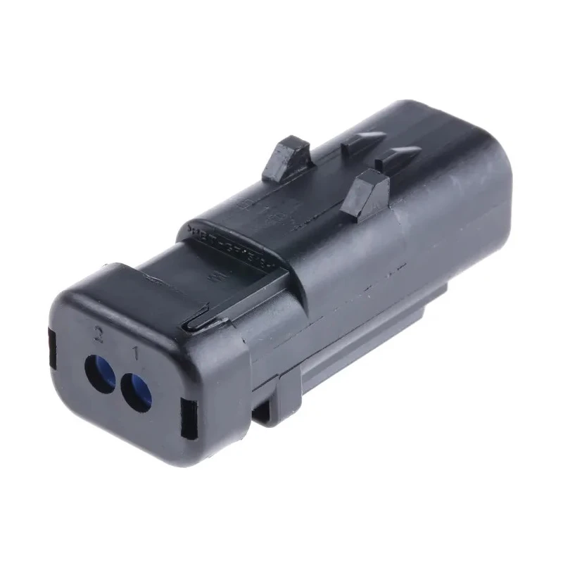 TE Connectivity AMPSEAL 16 Automotive Connector Male Red Clip 2 Way Crimp Termination 776428-1