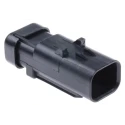 TE Connectivity AMPSEAL 16 Automotive Connector Male Red Clip 2 Way Crimp Termination 776428-1