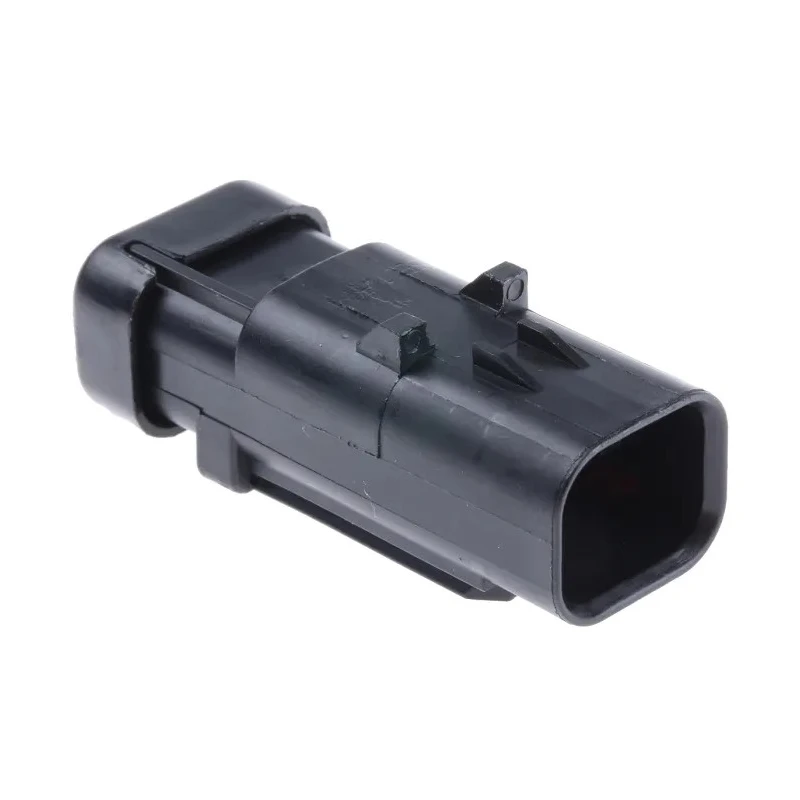 TE Connectivity AMPSEAL 16 Automotive Connector Male Red Clip 2 Way Crimp Termination 776428-1