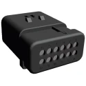 TE Connectivity AMPSEAL 16 Automotive Connector Male Grey Clip 12 Way Crimp Termination 776438-2