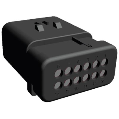 TE Connectivity AMPSEAL 16 Automotive Connector Male Grey Clip 12 Way Crimp Termination 776438-2