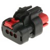 TE Connectivity AMPSEAL 16 Automotive Connector Female Red Cable 3 Way Crimp Termination 776523-1