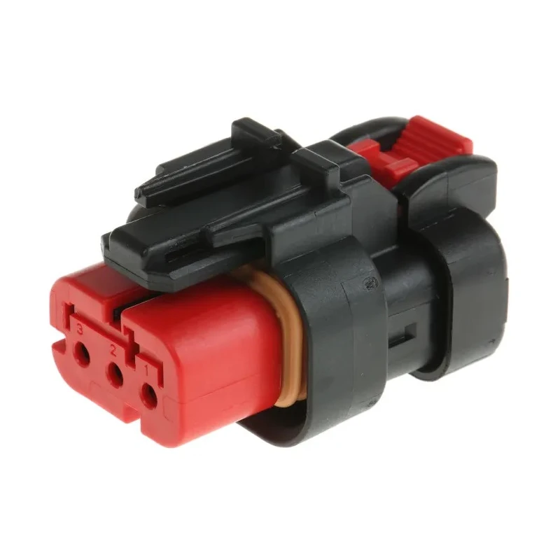 TE Connectivity AMPSEAL 16 Automotive Connector Female Red Cable 3 Way Crimp Termination 776523-1