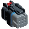 TE Connectivity AMPSEAL 16 Automotive Connector Female Grey Cable 6 Way Crimp Termination 776531-2