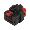 TE Connectivity AMPSEAL 16 Automotive Connector Female Red Cable 8 Way Crimp Termination 776532-1