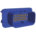 TE Connectivity Ampseal Automotive Connector Male Blue Panel Mount 23 Way Solder Termination 1-776200-5