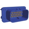TE Connectivity Ampseal Automotive Connector Male Blue Panel Mount 23 Way Solder Termination 1-776200-5