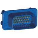 TE Connectivity Ampseal Automotive Connector Male Blue Panel Mount 23 Way Solder Termination 1-776228-5