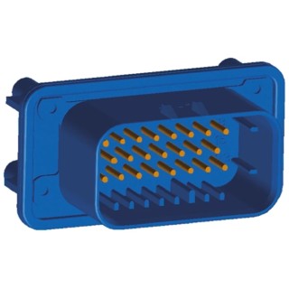 TE Connectivity Ampseal Automotive Connector Male Blue Panel Mount 23 Way Solder Termination 1-776228-5