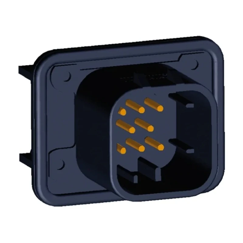 TE Connectivity Ampseal Automotive Connector Male Black 8 Way Solder Termination Panel Mount IP6K9K 1-776280-1
