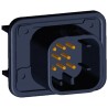 TE Connectivity Ampseal Automotive Connector Male Black 8 Way Solder Termination Panel Mount IP6K9K 1-776280-1