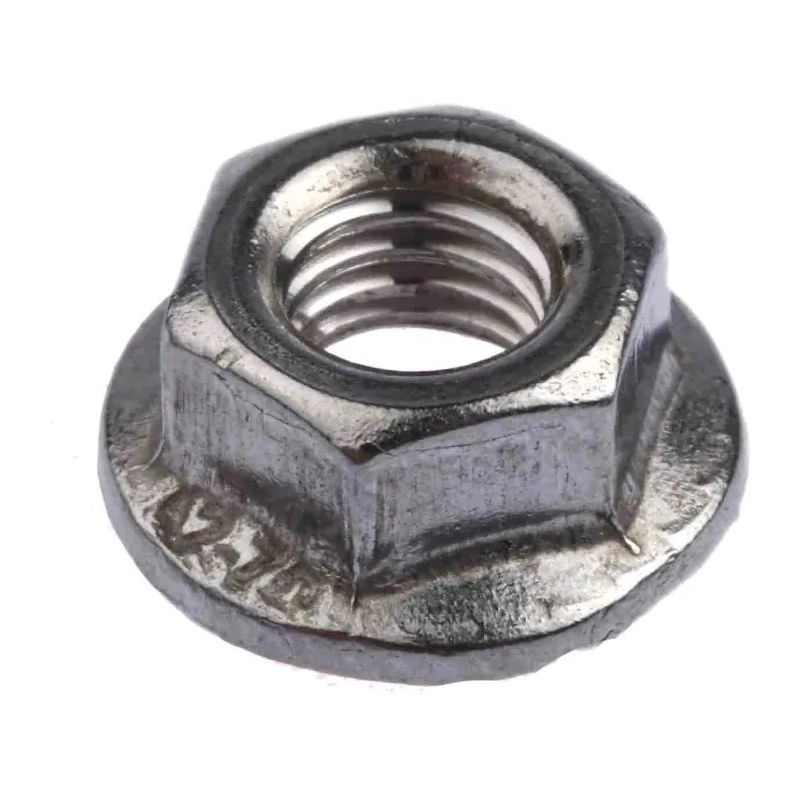 RS PRO Plain A2 Stainless Steel Flanged Hex Nut M5, 11.8mm Flange Diameter, 8mm Hex Size, 5mm Height, DIN 6923 725-9650