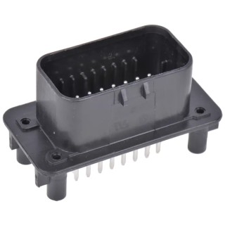 TE Connectivity Ampseal Automotive Connector Male Black Panel Mount 23 Way Solder Termination 776200-1