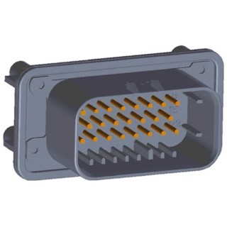 TE Connectivity Ampseal Automotive Connector Male 23 Contacts Grey Panel Mount Solder Termination 1-776228-4