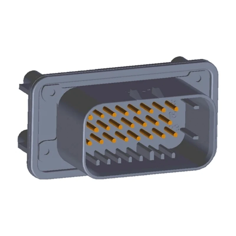 TE Connectivity Ampseal Automotive Connector Male 23 Contacts Grey Panel Mount Solder Termination 1-776228-4