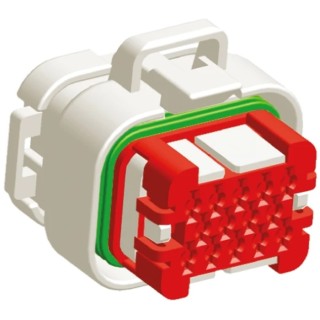 TE Connectivity Ampseal Automotive Connector Male Natural Cable 14 Way Crimp Termination 776273-2