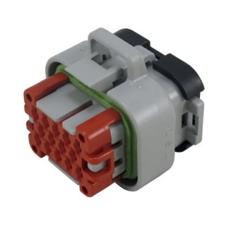 TE Connectivity Ampseal Automotive Connector Male Grey Cable 14 Way Crimp Termination 776273-4