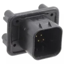TE Connectivity Ampseal Automotive Connector Male Black Panel Mount 8 Way Solder Termination 776276-1