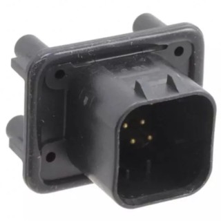TE Connectivity Ampseal Automotive Connector Male Black Panel Mount 8 Way Solder Termination 776276-1