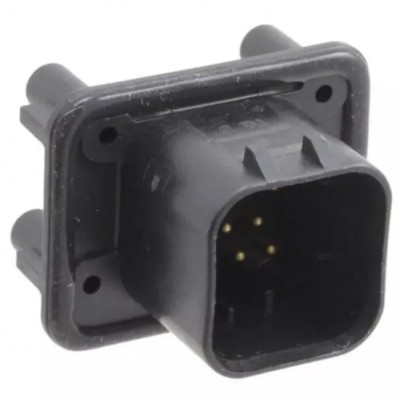 TE Connectivity Ampseal Automotive Connector Male Black Panel Mount 8 Way Solder Termination 776276-1