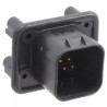 TE Connectivity Ampseal Automotive Connector Male Black Panel Mount 8 Way Solder Termination 776276-1