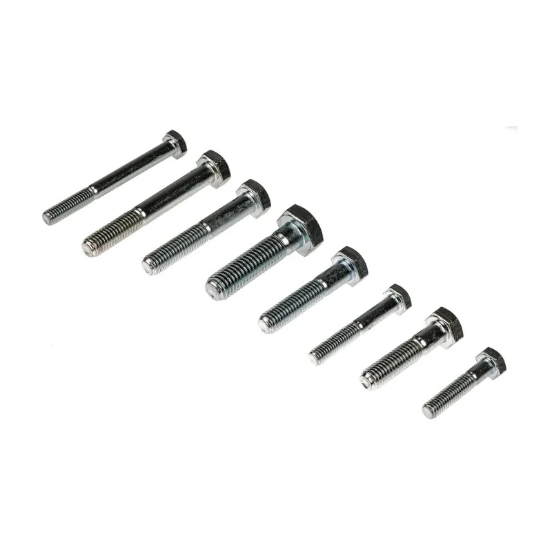 RS PRO Steel 476 Piece Hex Drive Screw Bolt Nut Kit Galvanised Zinc Plated M6 M8 M10 M12 30-80mm 725-9978